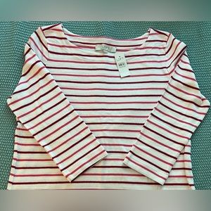NWT LOFT Boat Neck 3/4 Sleeve Top - Very Cute